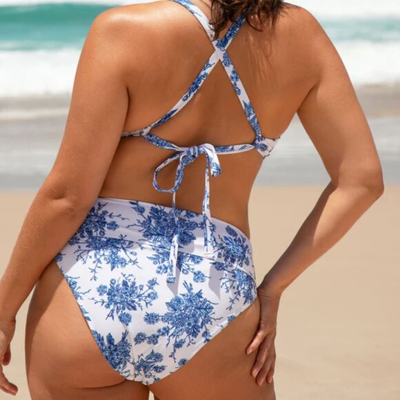 Berlook Underwire Floral Plus Size Bikini Set Size 20 | NWT | High Waist - Picture 2 of 5